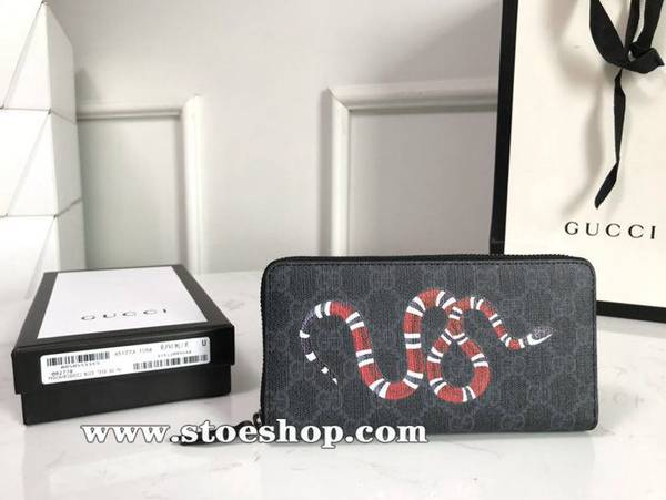 A貨1：1gucci火爆款來襲官網同步gucci蛇圖案拉鏈包系列12個卡片隔層和3個鈔票隔層 451273ydgu11493
