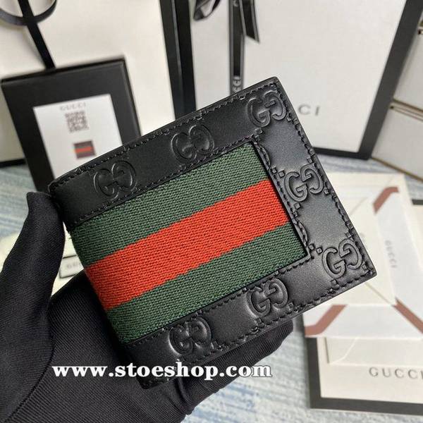 高仿名牌包gucci專櫃同步，原廠品質！雙折皮夾，採用進口頭層牛皮搭配醒目紅藍織帶加黑色雙G提花面料408827ydgu11794