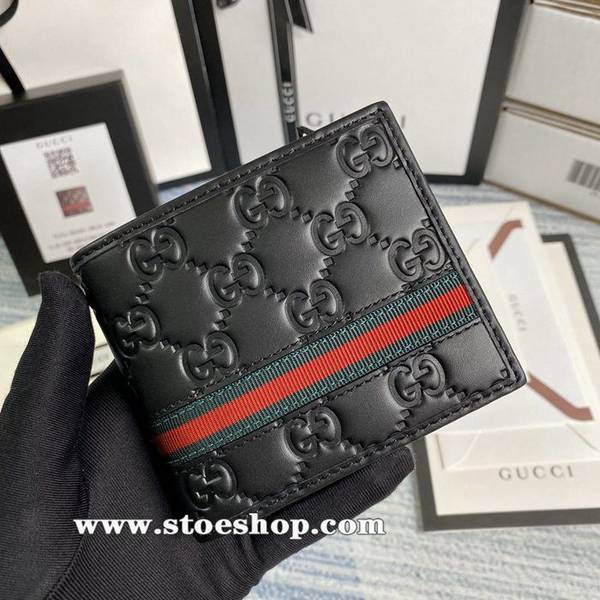 高仿精品批發 gucci原廠貨品 專櫃同步雙折皮夾，採用進口頭層牛皮搭配醒目紅綠織帶，做工精細365491。克壓花皮ydgu11796