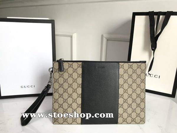 高仿包包批發gucciGG Supreme高級PVC牛皮手包GG圖案已成為品牌標誌之一義大利皮革裝飾於此款纖薄手包的中央！可拆卸義大利皮制腕帶！495017，克皮杏PVCydgu11913