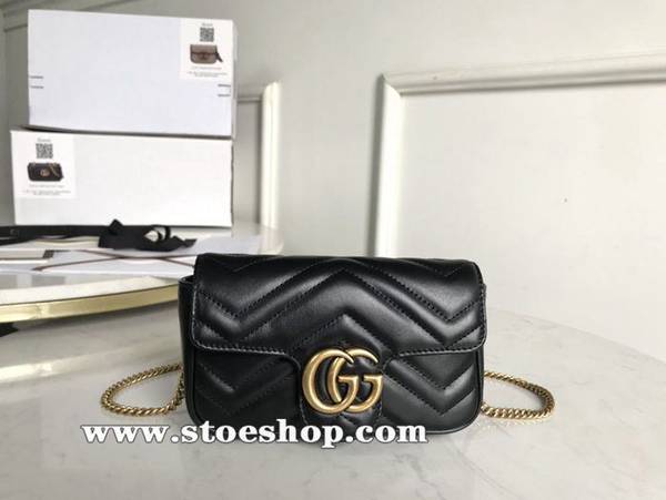 高仿包包批發GG Marmont Mini 採用原裝進口義大利原廠皮斜挎，單肩，手包，腰包多種背法476433。ydgu11976
