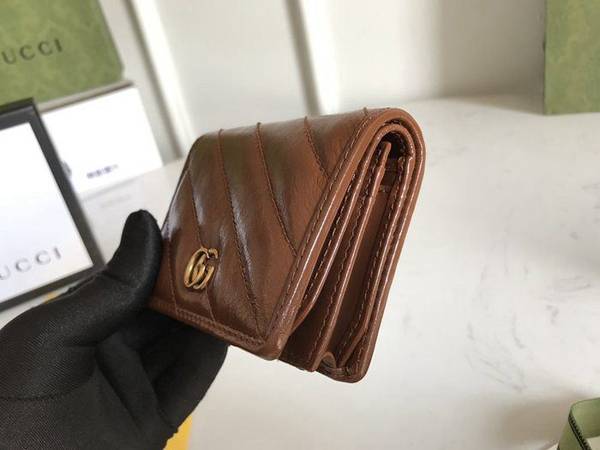 高仿GG marmont 小卡包採用絎縫原廠進口牛皮打造配以人形紋設計背面配以GG標誌進口復古金色金屬配件466492棕皮ydgu12178 4 高仿GG marmont 小卡包採用絎縫原廠進口牛皮打造配以人形紋設計背面配以GG標誌進口復古金色金屬配件466492棕皮ydgu12178