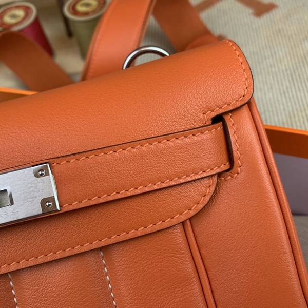 最高等級A貨愛馬仕Hermes Beline 海綿包 20cm 進口原版swift皮,配進口蠟線 原廠五金 【橙色】銀扣 4 最高等級A貨愛馬仕Hermes Beline 海綿包 20cm 進口原版swift皮,配進口蠟線 原廠五金 【橙色】銀扣