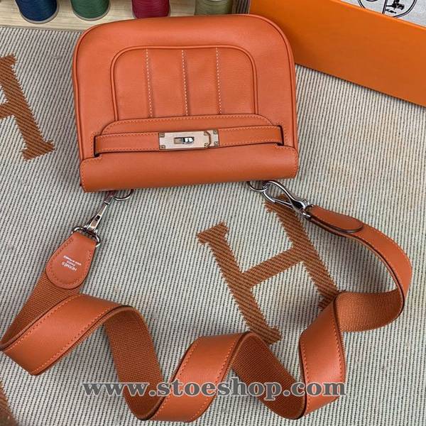 最高等級A貨愛馬仕Hermes Beline 海綿包 20cm 進口原版swift皮,配進口蠟線 原廠五金 【橙色】銀扣 5 最高等級A貨愛馬仕Hermes Beline 海綿包 20cm 進口原版swift皮,配進口蠟線 原廠五金 【橙色】銀扣