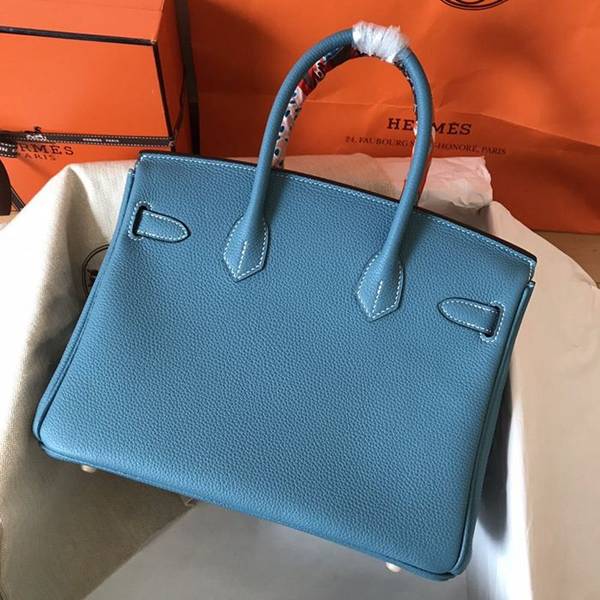 高仿精品批發愛馬仕Birkin 30cm 牛仔藍金扣 手工蠟線 小牛皮 9 高仿精品批發愛馬仕Birkin 30cm 牛仔藍金扣 手工蠟線 小牛皮