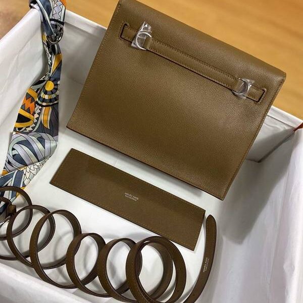 奢侈品1：1愛馬仕Kelly danse22cm evercolor 皮 2020年最新顏色 D0威瑪犬米色