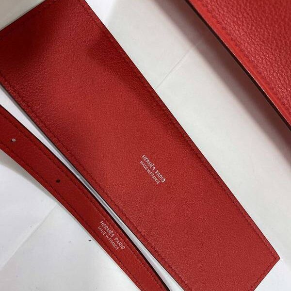 高仿精品愛馬仕Kelly danse22cm evercolor 皮 Rouge casaque Q5 中國紅