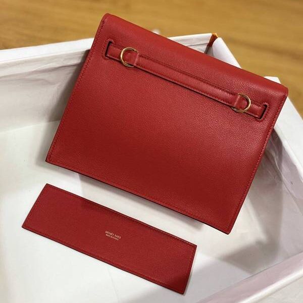 原單A貨愛馬仕Kelly danse22cm evercolor 皮 Rouge casaque Q5 中國紅 金扣現貨