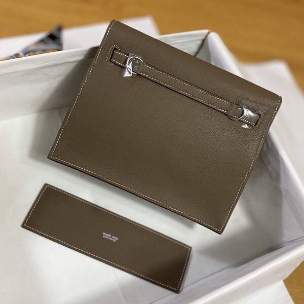 高仿愛馬仕Kelly danse 22cm evercolor Etoupegrey 18 大象灰