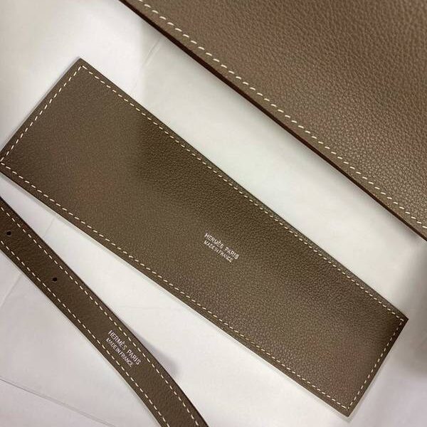 高仿愛馬仕Kelly danse 22cm evercolor Etoupegrey 18 大象灰