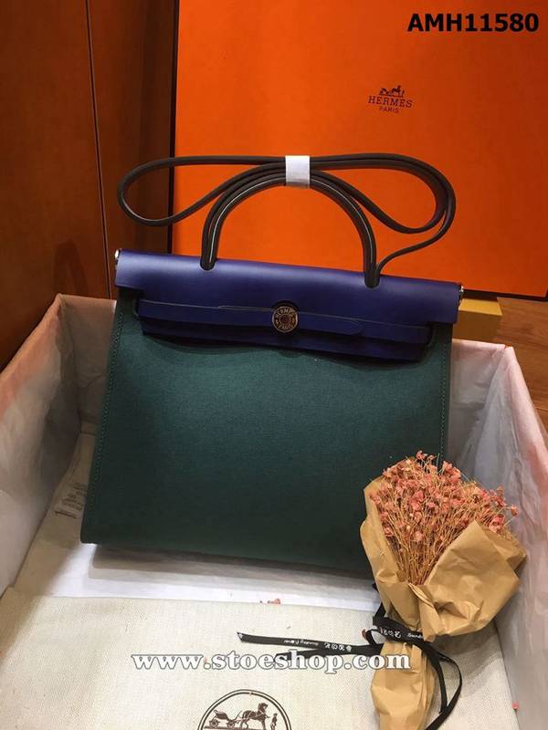 高仿網台灣 愛馬仕色Herbag 31Cm墨綠 1 高仿網台灣 愛馬仕色Herbag 31Cm墨綠