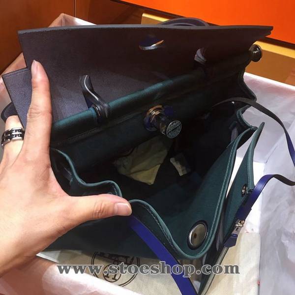 高仿網台灣 愛馬仕色Herbag 31Cm墨綠 5 高仿網台灣 愛馬仕色Herbag 31Cm墨綠