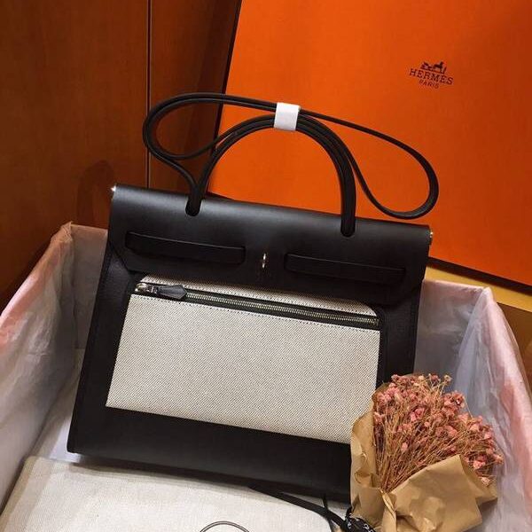 高仿精品愛馬仕Herbag So black防水塗層 10 高仿精品愛馬仕Herbag So black防水塗層