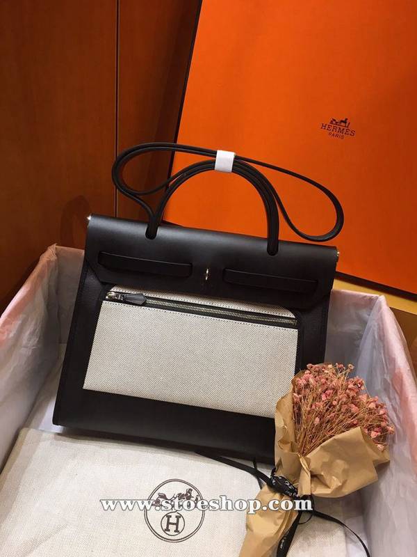 高仿精品愛馬仕Herbag So black防水塗層 2 高仿精品愛馬仕Herbag So black防水塗層