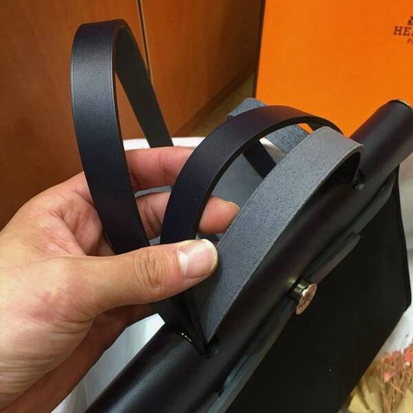 原單愛馬仕色Herbag 31Cm黑色/夜空藍（男女神通用版 最學院派的包袋 神名：她的包）