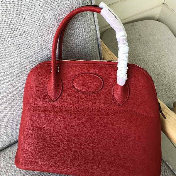 高仿包愛馬仕寶萊包原版togo皮31cm，37cm金銀扣現貨，中國紅