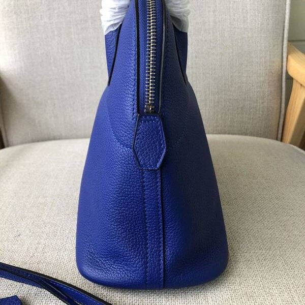 奢侈品愛馬仕寶萊包原版togo皮31cm電光藍銀扣現貨，
