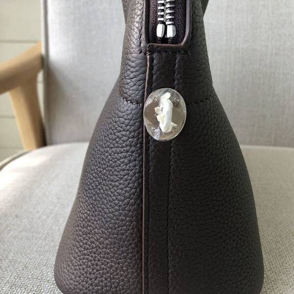 頂級高仿愛馬仕寶萊包原版togo皮31cm，深啡色銀扣現貨