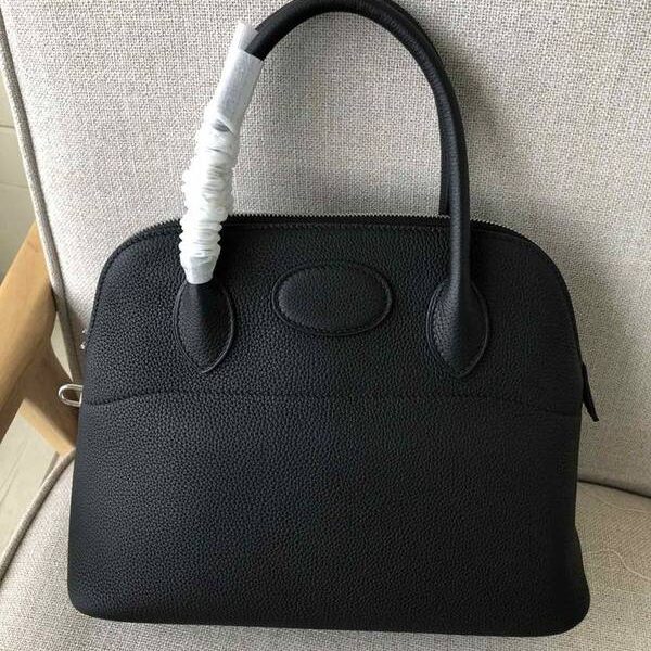 頂級原單愛馬仕寶萊包原版togo皮31cm，27cm黑色金銀扣蠟線現貨