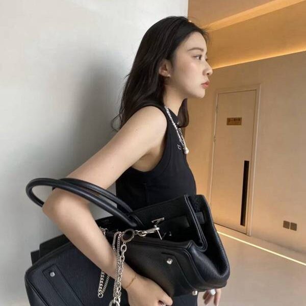 奢侈品高仿愛馬仕Shoulder birkin 黑色
