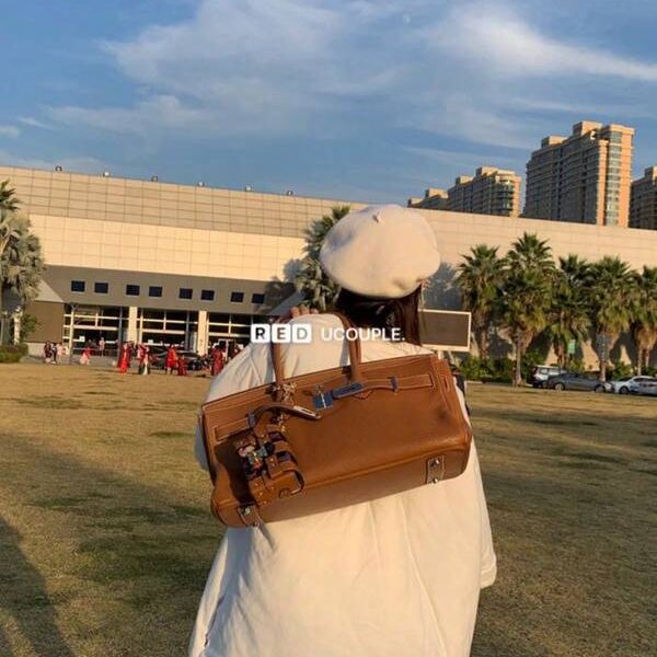 高仿原單愛馬仕Shoulder birkin 金棕 可甜美可帥氣 上身超好看