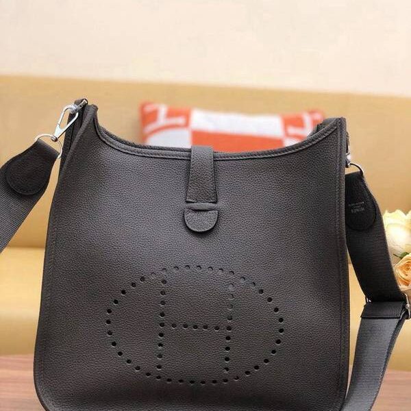 最高等級愛馬仕現貨Evelyne 29cm togo 皮 錫器灰