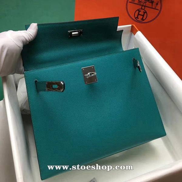 最高等級A貨愛馬仕【現貨】Kelly28cmepsom皮7F 孔雀藍 全手工縫製 6 最高等級A貨愛馬仕【現貨】Kelly28cmepsom皮7F 孔雀藍 全手工縫製