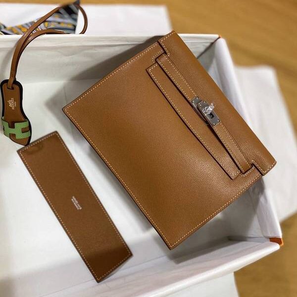高仿A貨愛馬仕Kelly danse22cm everculure 皮gold 37 金棕色 銀扣現貨