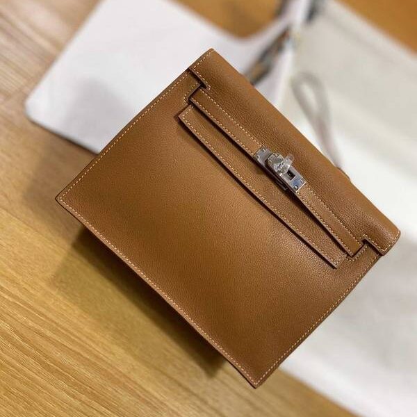 高仿A貨愛馬仕Kelly danse22cm everculure 皮gold 37 金棕色 銀扣現貨