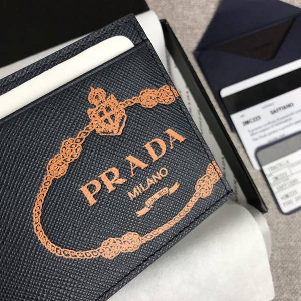 高仿原版prada最新男士卡片夾專櫃最新款式2MC223深藍+橙色/壓大嘜義大利頂級原單十字紋牛皮ddprada-10095 4 高仿原版prada最新男士卡片夾專櫃最新款式2MC223深藍+橙色/壓大嘜義大利頂級原單十字紋牛皮ddprada-10095