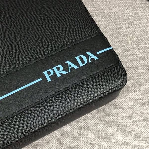 頂級原單原單prada新款男士手包專櫃最新款式2VF017黑色+藍色義大利頂級原單十字紋牛皮ddprada-10218 5 頂級原單原單prada新款男士手包專櫃最新款式2VF017黑色+藍色義大利頂級原單十字紋牛皮ddprada-10218