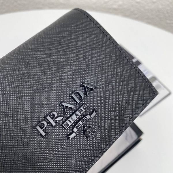 高仿頂級原單prada爆款女士短夾1MV204黑色/同色標誌義大利頂級原單十字紋牛皮ddprada-10318 4 高仿頂級原單prada爆款女士短夾1MV204黑色/同色標誌義大利頂級原單十字紋牛皮ddprada-10318