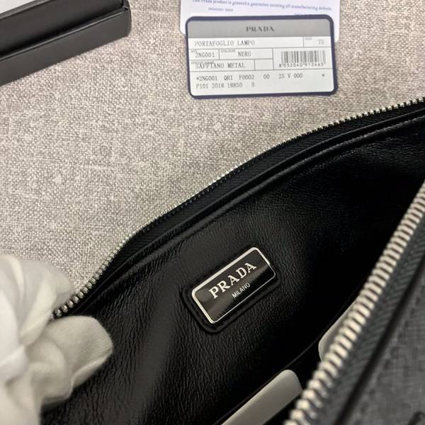 頂級高仿原單prada男士手包專櫃最新款式2NG001黑色/三角嘜義大利頂級原單十字紋牛皮ddprada-10362 8 頂級高仿原單prada男士手包專櫃最新款式2NG001黑色/三角嘜義大利頂級原單十字紋牛皮ddprada-10362