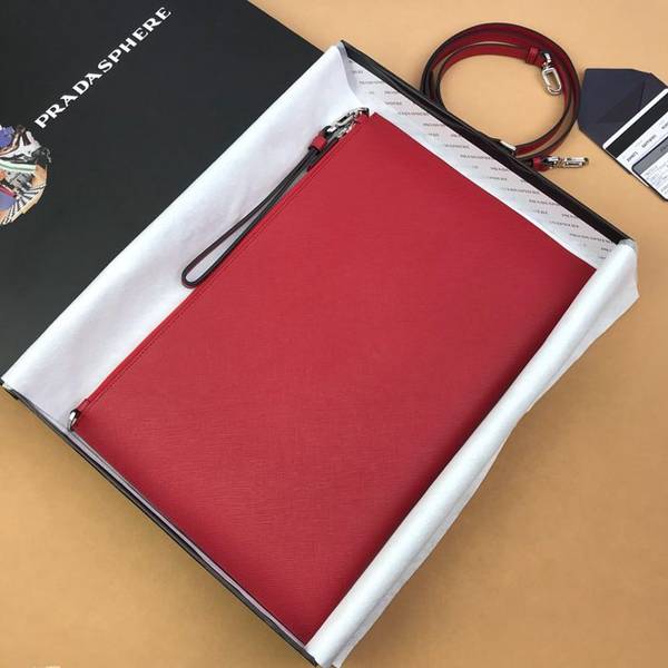 高仿精品推薦頂級原單prada限量版手包2VH073大紅義大利頂級原單十字紋牛皮ddprada-10641 2 高仿精品推薦頂級原單prada限量版手包2VH073大紅義大利頂級原單十字紋牛皮ddprada-10641
