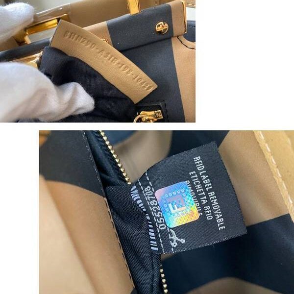 時尚頂級頂級高仿包包包芬迪原單手袋單手柄斜挎肩帶Pequin圖案正絨面革fendi-11645