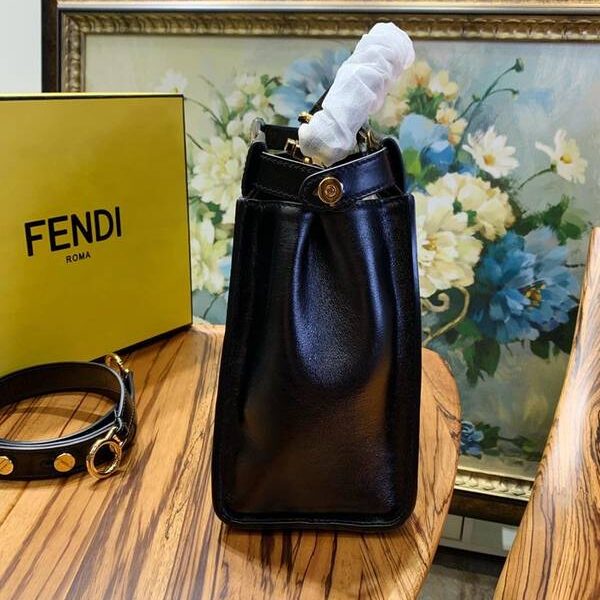 原單頂級頂級高仿包包包芬迪原單peekaboo小貓包原版自然抓皺牛皮fendi-11653
