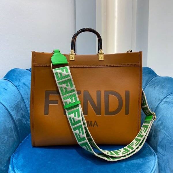 最高等級芬迪原單牛皮超高級琥珀手挽購物袋fendi-11668
