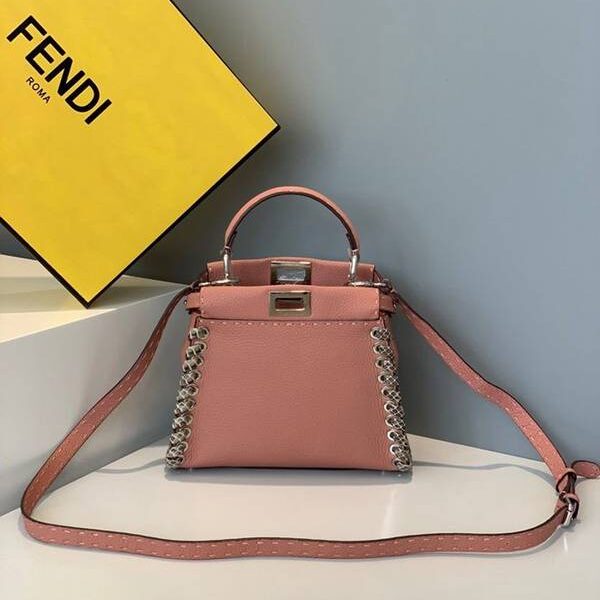 奢侈品1：1芬迪頂級頂級高仿包包包PEEKABOO全手工蛇皮fendi-11808
