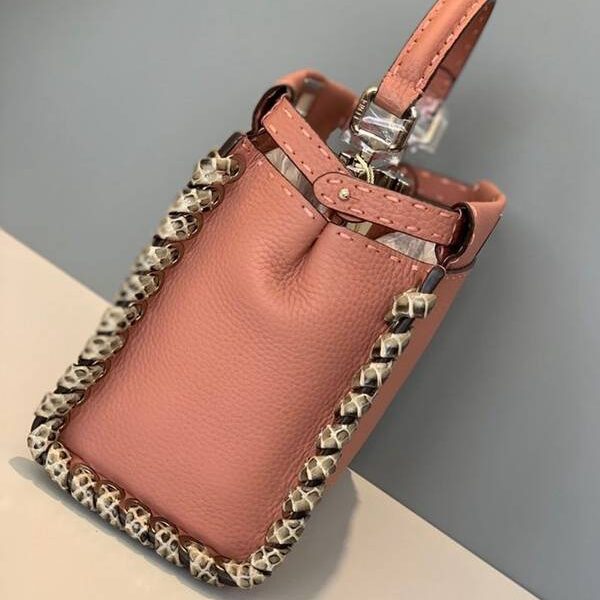 奢侈品1：1芬迪頂級頂級高仿包包包PEEKABOO全手工蛇皮fendi-11808