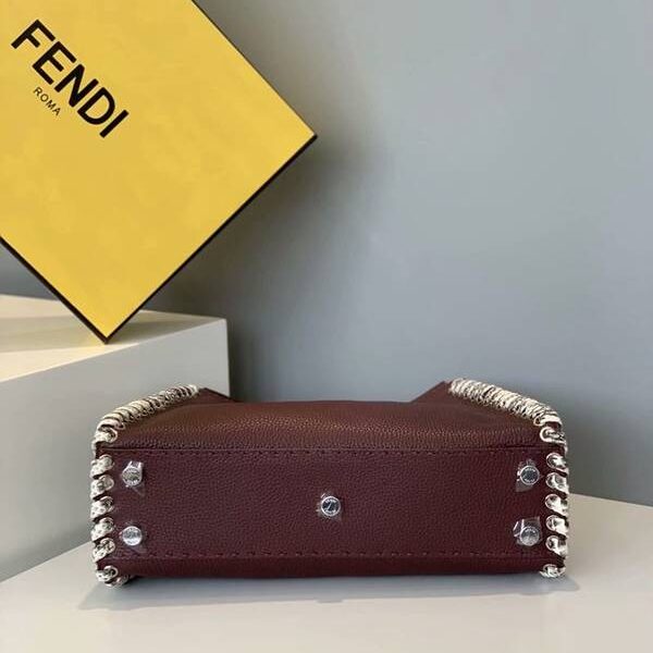 最高等級芬迪頂級頂級高仿包包包PEEKABOO全手工蛇皮fendi-11809