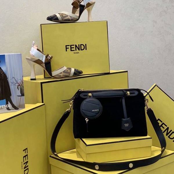 高仿名牌芬迪頂級頂級高仿包包包Bytheway柔軟絨小牛皮fendi-11828