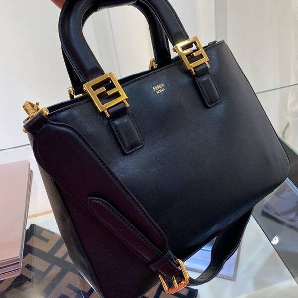 奢侈品芬迪頂級頂級高仿包包包復古油蠟牛皮手提包fendi-11904