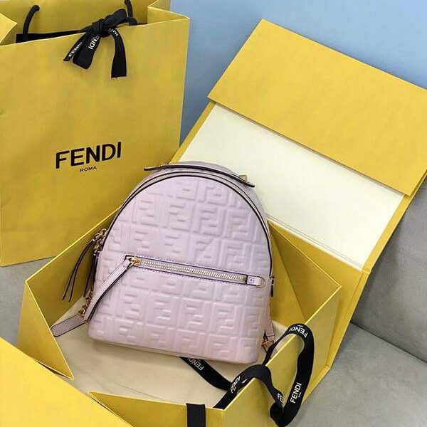 奢侈品芬迪頂級頂級高仿包包包FENDI壓紋小雙肩小牛皮fendi-12160