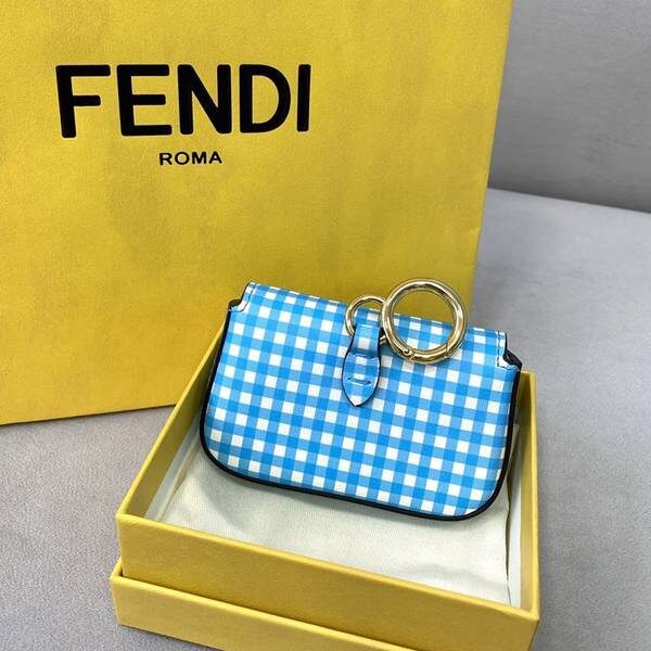 原单包包芬迪頂級頂級高仿包包包迷你Baguette 全皮方格fendi-12166