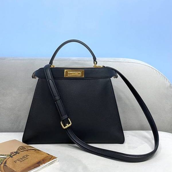 高仿包台灣芬迪PEEKABOO I See U拼色牛皮fendi-12188