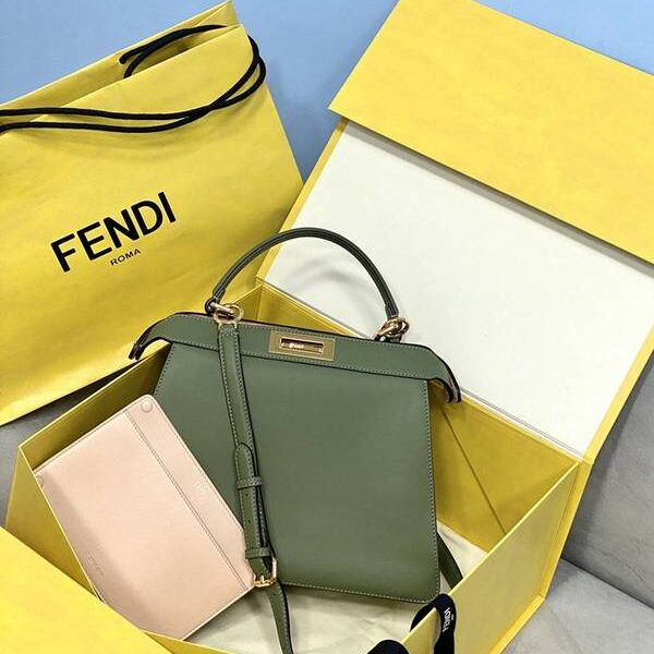 奢侈品1：1芬迪PEEKABOO I See U拼色牛皮fendi-12191