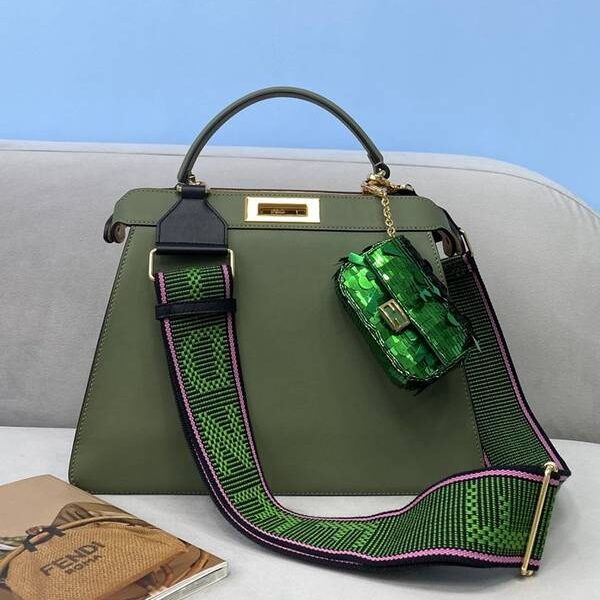 奢侈品1：1芬迪PEEKABOO I See U拼色牛皮fendi-12191
