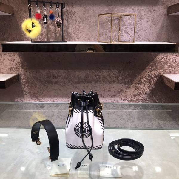 原單頂級頂級高仿包包包芬迪FENDI Mon Tresor迷你水桶手袋fendi-12194