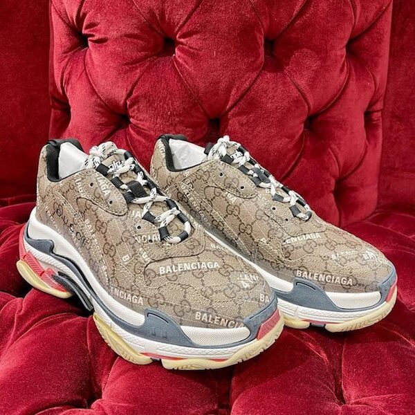 BALENCIAGA Gucci聯名Triples 巴黎世家 頂級高仿老爹鞋