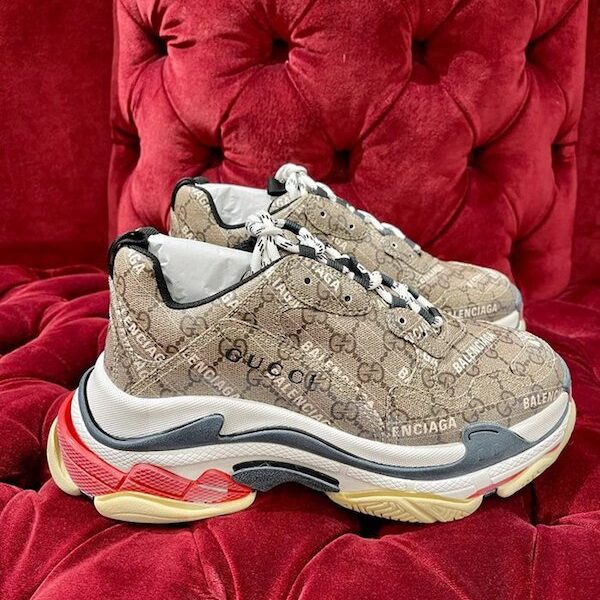 BALENCIAGA Gucci聯名Triples 巴黎世家 頂級高仿老爹鞋